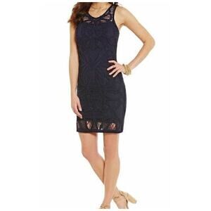 Gianni Bini Sydney Dress Navy Blue NEW